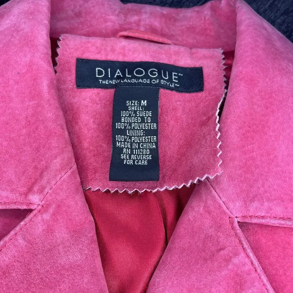 Dialogue Suede Jacket SZ M - Picture 3 of 11